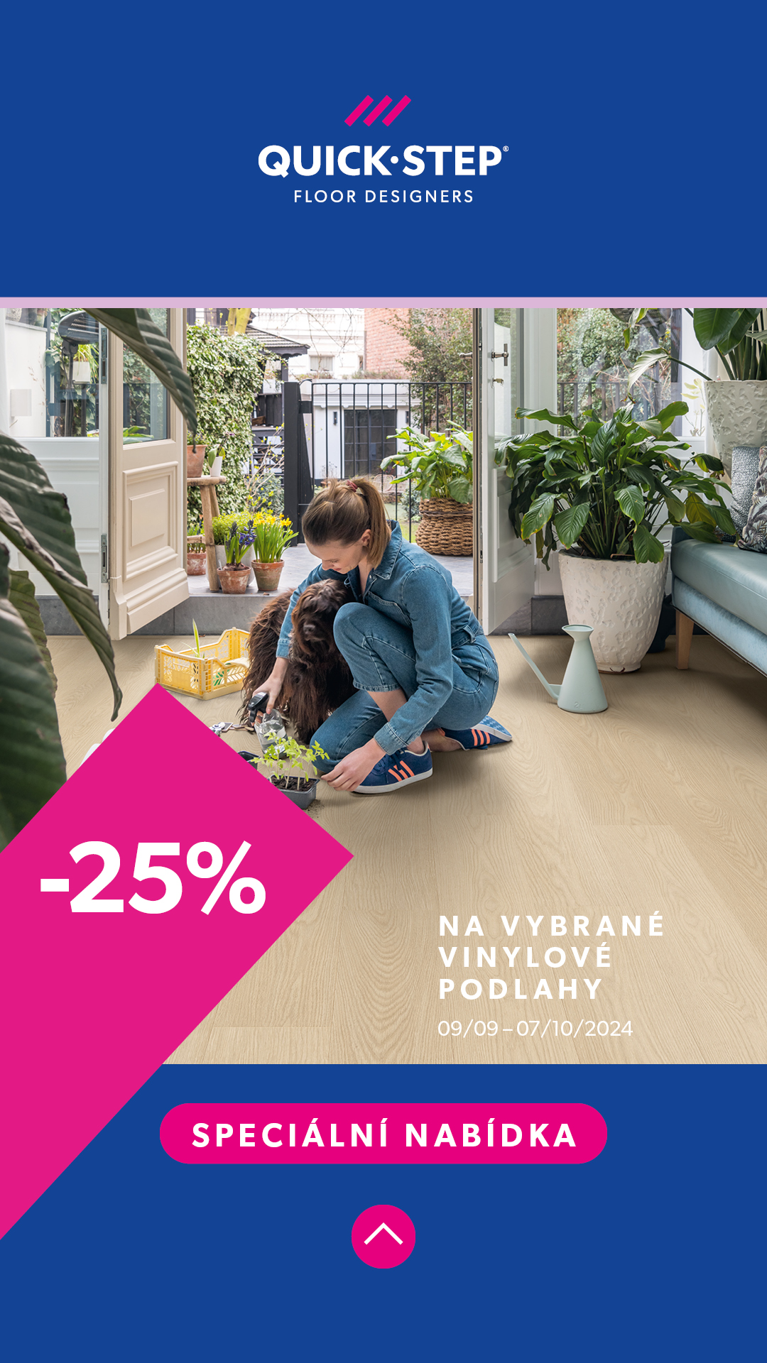 Speciální nabídka vinylových podlah QST 25% sleva